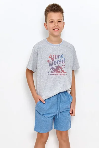 Chlapecké pyžamo Dinosaurus modré barvy od Taro