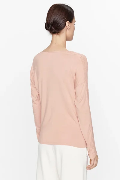 Krátký dámský pyžamový top s krajkou - Calvin Klein
